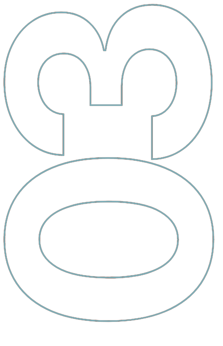 Graphic of the number "03" in blue text, displayed vertically